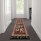 Flash Furniture Black 2x7 Farmhouse Rooster Themed Area Rug ACD-RG3PPB-27-BK-GG - alternate 1